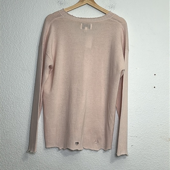 Current/Elliot Women’s Size 1 The Destroyed Cashmere Sweater Mayfair NWT Wool - Picture 4 of 10
